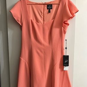 Adrianna Papell orange dress